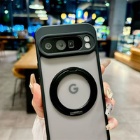 Nouvel Arrivage Coque de téléphone givrée avec anneau magnétique de chargement sans fil et support pour Google Pixel 10 9 8 7 6 Pro XL 10A 9A 8A 7A
