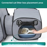 Grande tente pliable imperméable et respirante pour chat, enclos portable pour animaux de compagnie toutes saisons, utilisable en intérieur/extérieur, idéale pour appartement