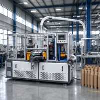 Machine automatique à grande vitesse pour la fabrication de gobelets en papier, machine complète pour gobelets en carton, machine à gobelets en papier jetables pour café