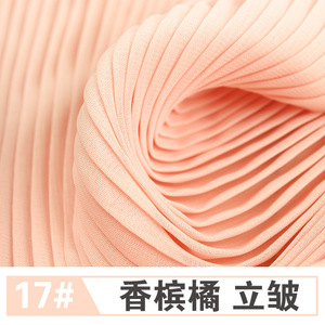 Nhăn vải 100% <span class=keywords><strong>polyester</strong></span> vải sợi nhuộm bong bóng Crepe vải xếp li voan vải cho phụ nữ váy - Product Image 6