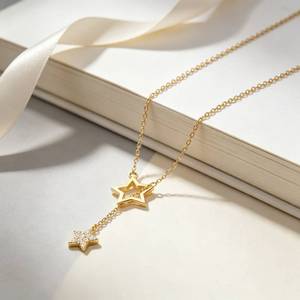 Collana con Ciondolo a Stella e Nappa per Donne, Catena alla Moda per Clavicola, Gioielli Trendy per Uso Quotidiano - Product Image 4