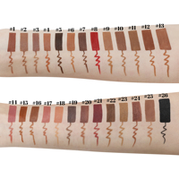 Crayon à lèvres mat en gros, marque privée, waterproof, en bois, nude, marron, longue tenue, rose crémeux
