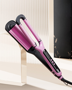 <span class=keywords><strong>Rose</strong></span> Plage Vagues Fer À Friser Réglable Chaleur 3 Baril Profond Cheveux Waver Cheveux Fer En Céramique Baguette À Friser Cheveux Sertisseur - Product Image 6