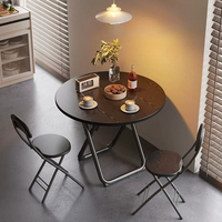 Table pliable pour usage domestique, table à manger pour petit appartement, table à manger pour appartement en location, pour manger, petite table ronde