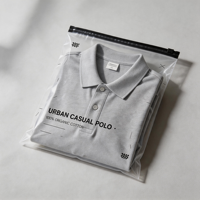 Sacs en plastique transparents autocollants en LDPE imprimés sur mesure avec fermeture éclair pour l'emballage de vêtements, chaussures, chaussettes et fourrures