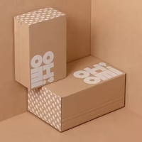 Individuell Bedruckte Flachverpackte Kraftwellpappe Gestanzte Faltversandkarton Goldfolie für Geschenke