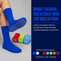 Chaussettes de sport antidérapantes de qualité professionnelle avec bande de compression pour l'arche du pied, chaussettes de football antidérapantes pour club de football