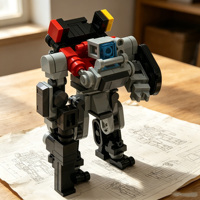 Kit de Ladrillos de Construcción Creativos STEM Fortify Defense, Unidad Defensora de Torres, Robot Mecha, Bloques de Construcción DIY, Juego de Regalo para Niños