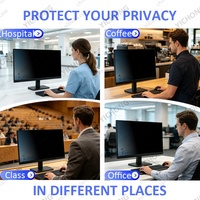 Protection d'écran anti-lumière bleue, anti-reflets, amovible, installation facile, anti-espionnage pour Lenovo 23,8 pouces 16:9, filtre de confidentialité
