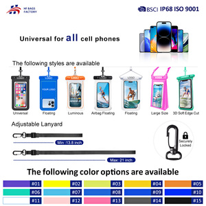 Custodia Impermeabile Galleggiante in PVC Trasparente IPX8 Antiurto Eco-Friendly con Logo Personalizzato per Telefono e Porta di Ricarica - Vendita all'Ingrosso - Product Image 4