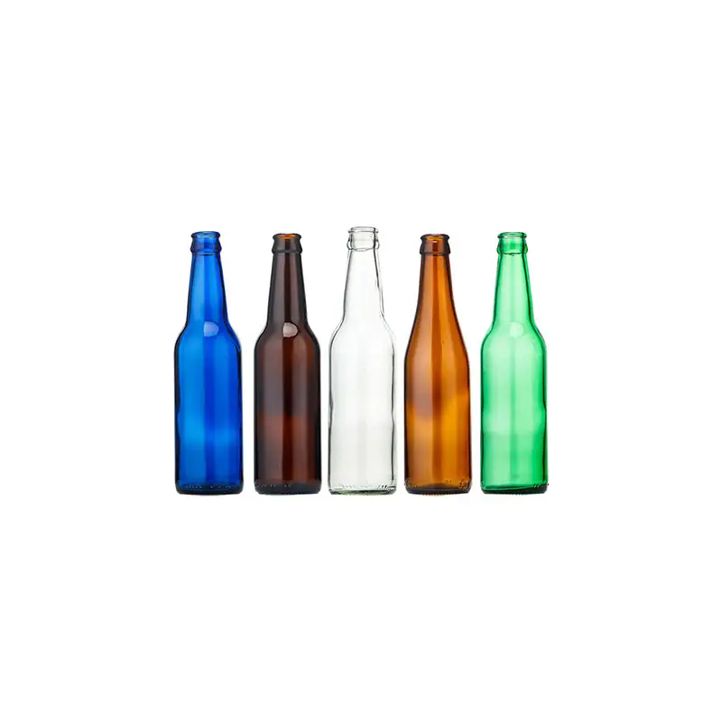 Fabriek 330Ml Multicolor Lege Vonken Soda Carbonaat Drank Cocktail Breezer Bier Glazen Fles Met Deksel