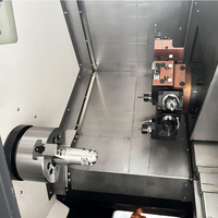 Tour CNC Tck25Y avec lit incliné à quatre axes à axe Y, petit tour à métaux, machine-outil CNC à guidage linéaire