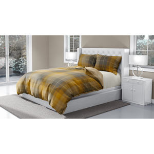 EDIMBURGO Ensemble de housse de couette 100% coton Taille française NE 30 30 76X56 Pigment imprimé Pigment imprimé - Product Image 3