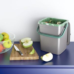 Poubelle à compost pour cuisine 25x23x26 cm 9 litres, seau anti-odeurs pour déchets humides - Product Image 3