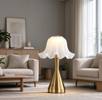 Lampe de table LED portable à commande tactile, intensité réglable, sans fil, rechargeable, lumière de bureau blanc chaud, décoration de chambre