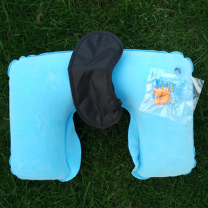Almohada Rectangular Inflable de 45g, Suave y Aterciopelada, para Viajes al Aire Libre, Camping, Portátil, para Siesta, en Forma de U - Product Image 3