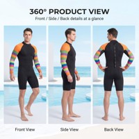 Combinaison de plongée à manches longues pour hommes, tissu néoprène 3MM, sports nautiques d'hiver, plongée en apnée, natation, surf, combinaison de plongée