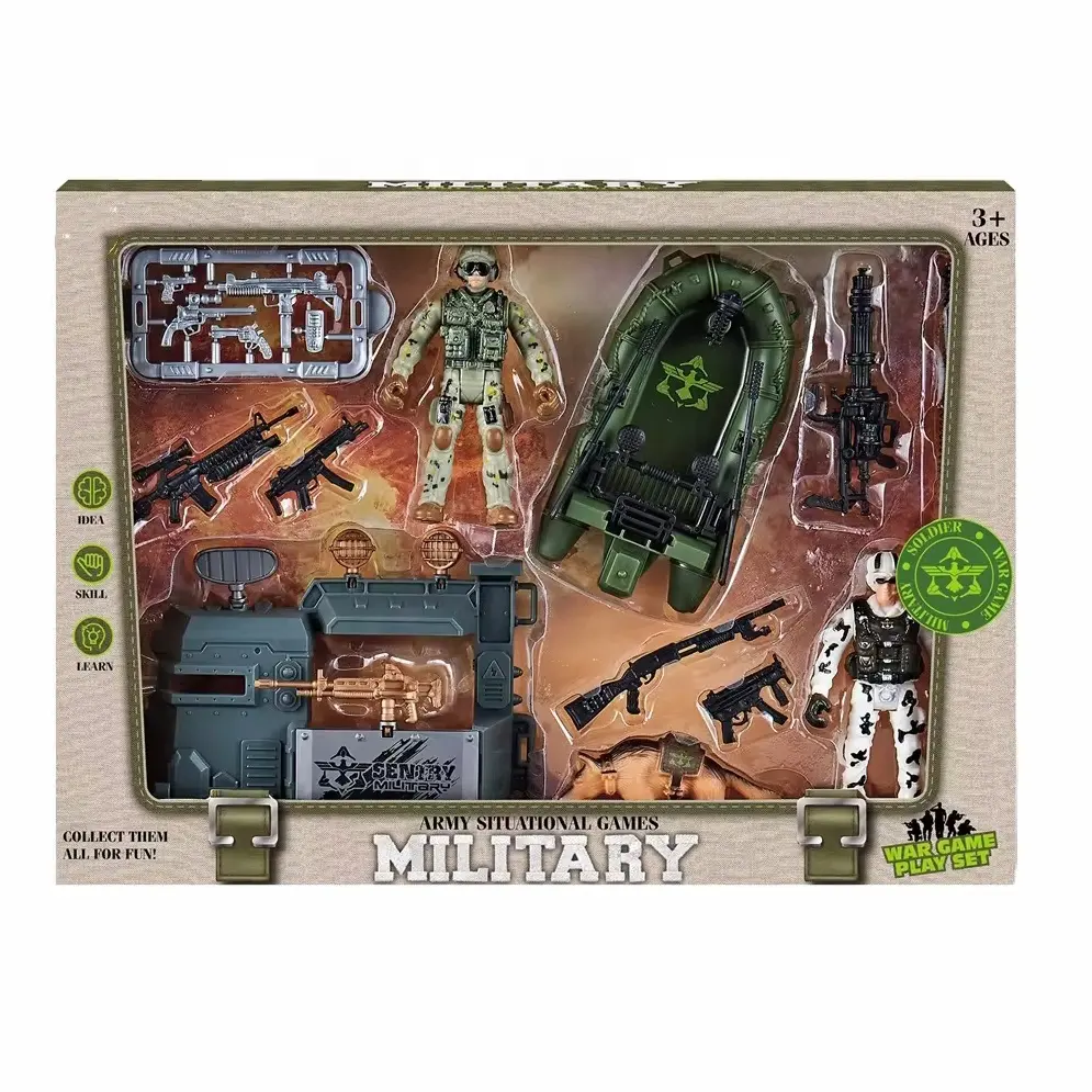 Factory Supply Playing Puzzle Game Model Toys War Corps Plastic Military Action Figure Set for Board Game