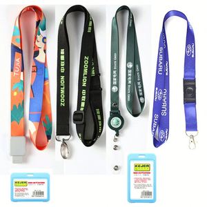 Economic Custom Retractable <b>Lanyards</b> Neck Strap Printed Logo Polyester Sublimation ID Card Badge <b>Holder</b> <b>Lanyard</b> - Product Image 1