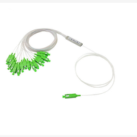 Répartiteur PLC à fibre optique optique 1x12, connecteurs SC/LC/FC, poli UPC pour réseau 1X12, 4G 3G /Wi-Fi FTTH CATV