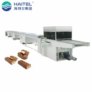 Factory price automatic industrial enrobing machine for coating chocolate manufacturing
