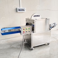 Automatische versfruit- en groenteverwerkingsmachine voor aardbeien, kersentomaten en avocado's; halveermaker, splits- en snijmachine met motor