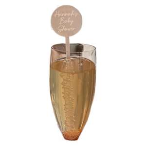 Venta caliente personalizado su logotipo Bar copa de vino bebida acrílico agitador para decoración del banquete de boda - Product Image 5