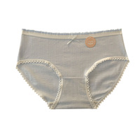 Sous-vêtements pour femmes antibactérien entrejambe étendu étudiant fille taille moyenne doux respirant doux doux pour la peau confortable sans couture