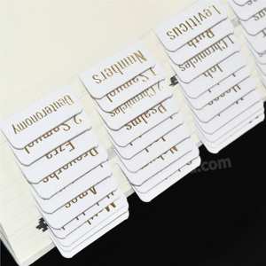 Pestañas bíblicas laminadas <span class=keywords><strong>de</strong></span> fábrica para estudiar Pestañas bíblicas católicas para mujeres - Product Image 6