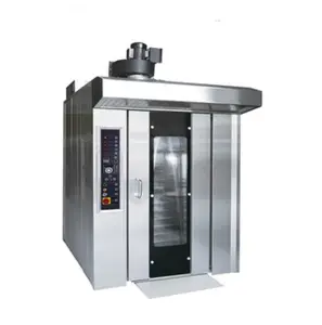 Commercial bakery use rotary oven with digital control 32 trays gas or electric rotary oven