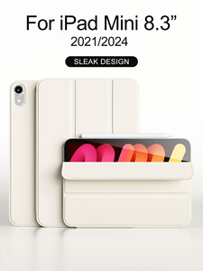 Funda Universal Magnética <span class=keywords><strong>de</strong></span> Cuero PU para <span class=keywords><strong>iPad</strong></span> <span class=keywords><strong>Mini</strong></span> 6ª/7ª Generación 2021/2024, Función <span class=keywords><strong>de</strong></span> Activación/Suspensión Automática - Product Image 4
