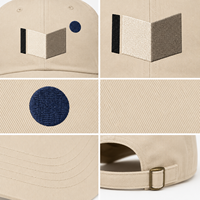 Gorra Dad Cap de Algodón Sarga con Corona Suave y Bordado Plano, MOQ Bajo, Empaque Minorista para Compradores de Librerías de Arte de Nicho con Logotipo Personalizado