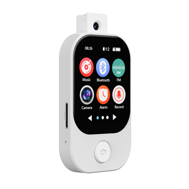 MP3 Player Camera BT V5.4 Touch Screen MP3 Walkman Hi-Fi Lossless Music Player Built-in Speaker Video FM Radio Recording Camera