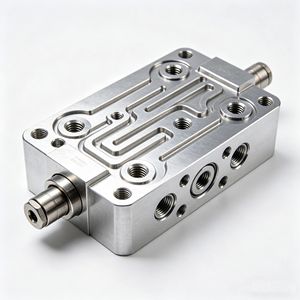 Blocs de vannes et canaux de débit personnalisés, collecteur hydraulique OEM, usinage <span class=keywords><strong>CNC</strong></span>, aluminium 6061/6082 - Product Image 3