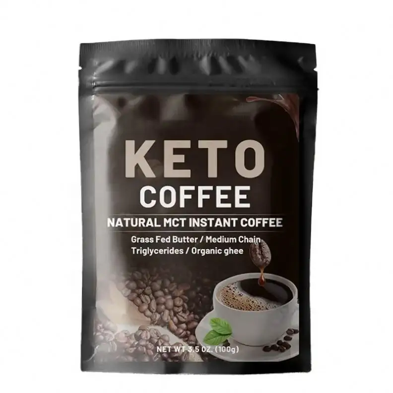 Natural Ingredients Keto Coffee Customized Weight Loss Instant coffee 100 Grams