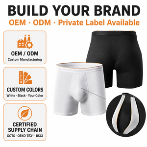 <span class=keywords><strong>Boxer</strong></span> da <span class=keywords><strong>Uomo</strong></span> Traspiranti Taglia Grande, Morbidi ed Elastici, Colore Personalizzabile, Vita Media, Comodi e Senza Cuciture - Product Image 2