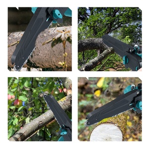 Scie <span class=keywords><strong>à</strong></span> chaîne sans fil <span class=keywords><strong>électrique</strong></span> industrielle Newbeny <span class=keywords><strong>à</strong></span> moteur sans balais, plaque de guidage de 8 pouces, capacité de coupe de 30 cm, <span class=keywords><strong>batterie</strong></span> portable pour - Product Image 4