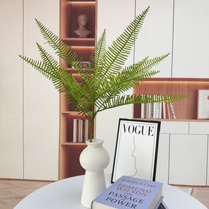 YL <strong>Large</strong> Artificial <strong>Plants</strong> Persian Leaves Real Touch Simulated <strong>Plants</strong> Indoor Outdoor Garden Decor <strong>Artifical</strong> Fern Long Stem - Product Image 1