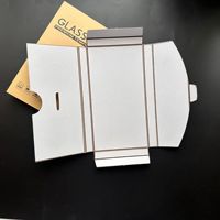 Boîte d'emballage de protection d'écran en papier kraft au détail en verre trempé pour téléphone portable