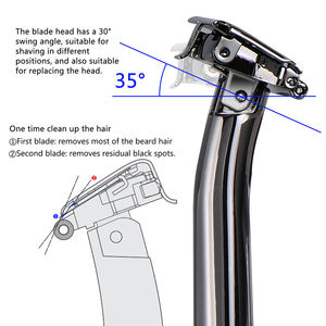 RZACLEA 21TS Glide Pro 5.0: Супербезопасная бритва с подставкой для мужчин и женщин, однолезвийная, экологичная, металлическая, в подарочной упаковке - Product Image 4
