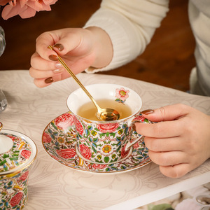 Rose Garden Afternoon <b>Tea</b> <b>Cup</b> <b>Set</b> Gift Box Wedding Party Porcelain Luxury Floral Coffee and <b>Tea</b> <b>Cup</b> <b>Set</b> - Product Image 3