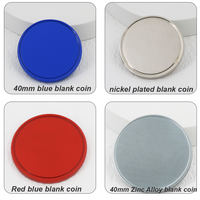 Pièce de monnaie vierge en métal d'acier inoxydable de 40mm personnalisée miroir laiton mat cuivre stock laser graver des pièces de défi vierges pour la gravure