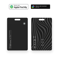 Carte de localisation intelligente ultra-mince à double système de charge sans fil pour Apple Find My et Google, pour clés, portefeuille, bagages