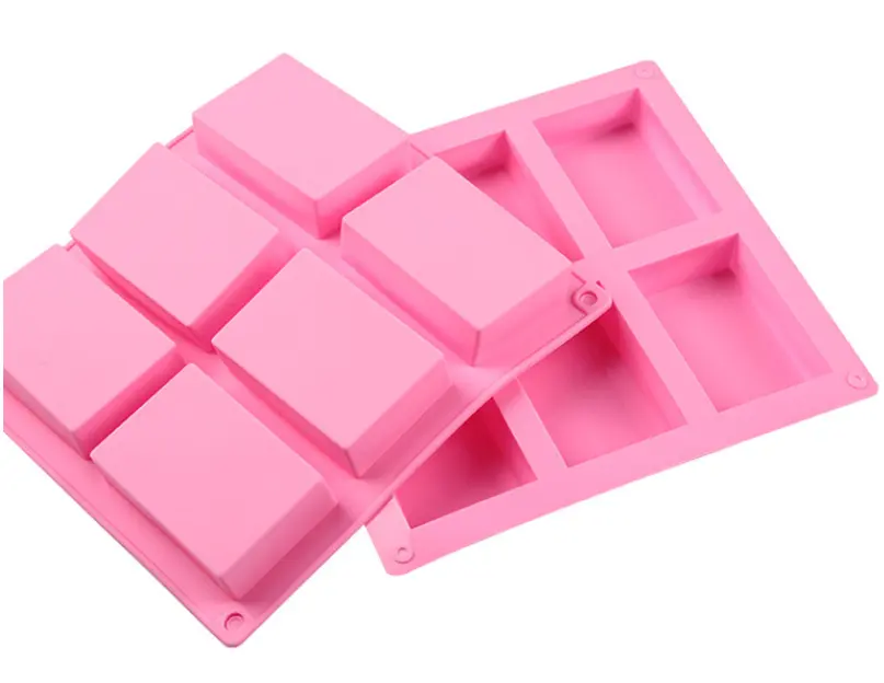 Food Grade Silicon Gel Material Custom DIY Silicone Soap Molds Rectangular Handmade Soap Mold