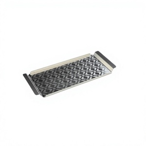 Plateau de service en fer de qualité supérieure, design magnifique, forme rectangulaire, pour chocolats et dattes, en gros - Product Image 1