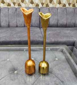 Meilleure Offre 2026 : Bougeoirs en Métal Doré Style Vintage Façonnés à la Main pour le Saké - Product Image 6