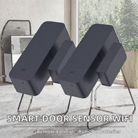 Capteur de porte/fenêtre intelligent Tuya Zigbee WiFi à piles, contrôle à distance via application, compatible Smart Life, Android, Google Home, Yandex Bar