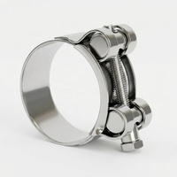 Collier de serrage robuste à vis en T, simple vis, en acier inoxydable 304, réglable pour échappement de turbocompresseur (pouces)