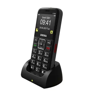 UNIWA V1000 anziani telefono cellulare funzione cellulare con grandi pulsanti grande batteria e SOS compatibile con GSM & LTE