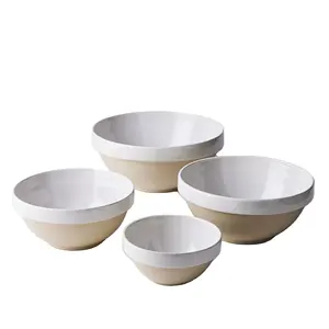 French Minimalist Tableware Flour Ceramic Mixing Bowls for Home Restaurant